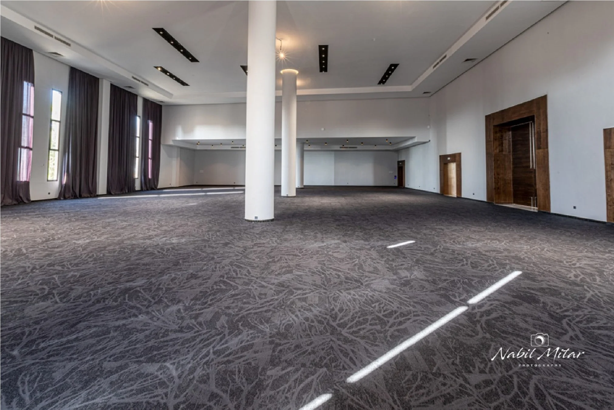 Full interior view of the event hall