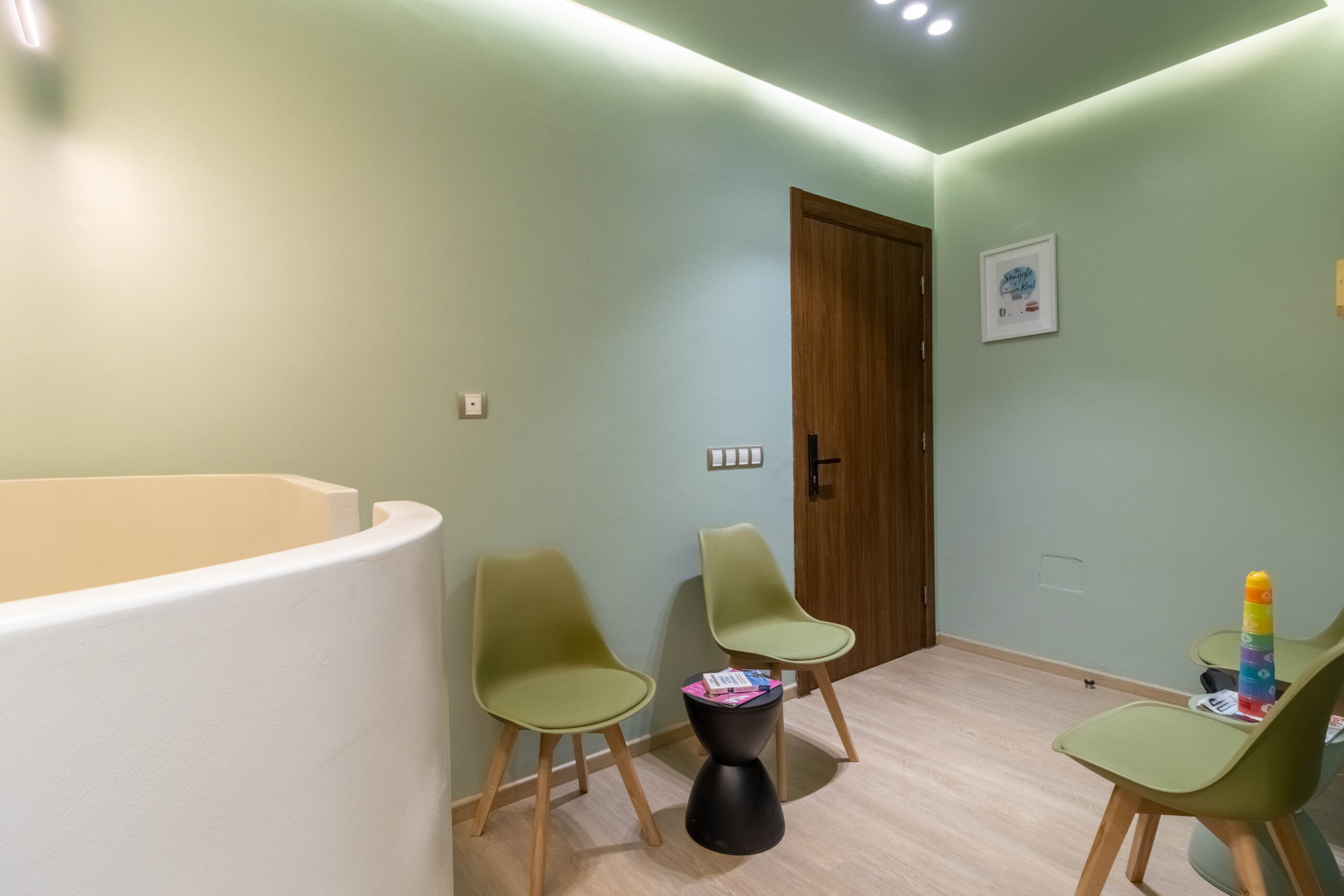Tactile sensory wall with varied texture panels