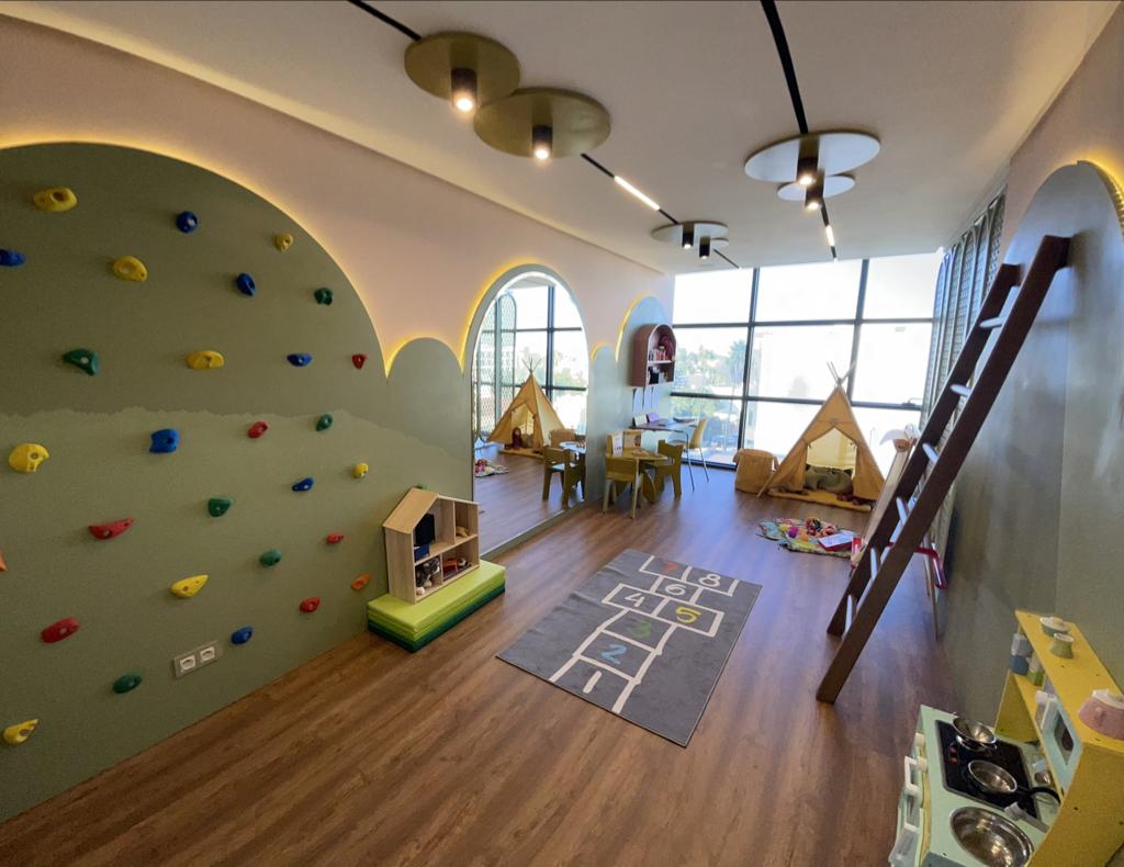 Psychomotor Practice Room — playful arched interior